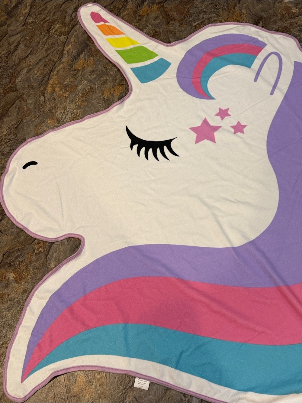 New - Purple Unicorn Beach Towel - Jumbo Selfie-Worthy Design - Picture 9 of 13